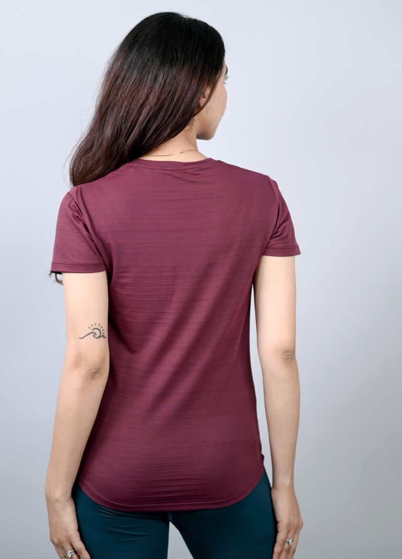 Maroon Active T Shirt -Active t shirt