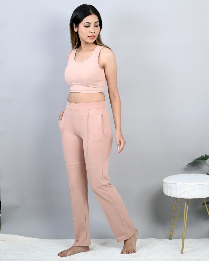High waist trousers Milo Color - PEACH PARFAIT - Outlet vêtement femme -  Reiko Jeans