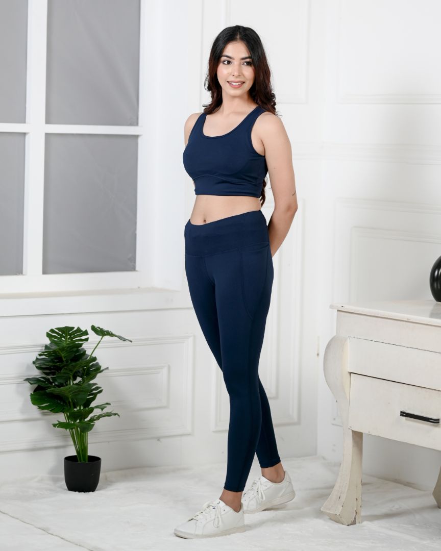 Seaport gym coordinate set with leggings -Active gym coordinate setXS