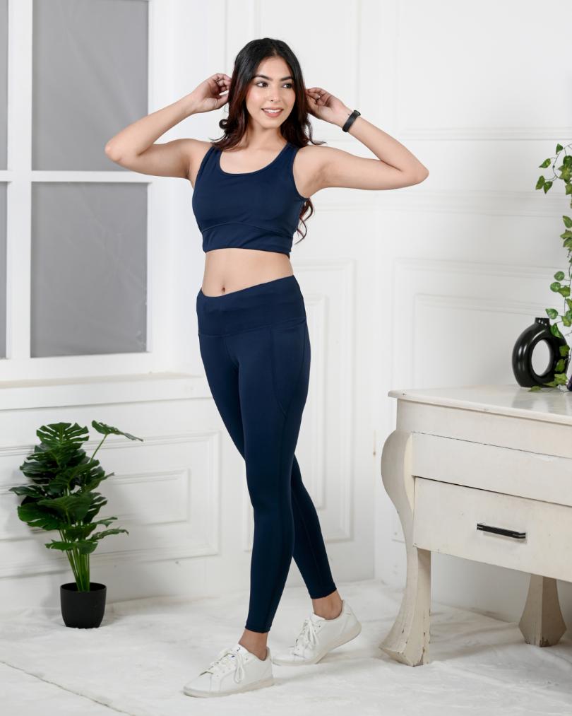 Seaport gym coordinate set with leggings -Active gym coordinate setXS