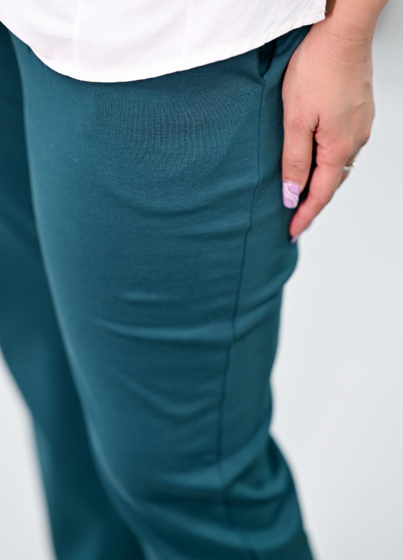 Teal Plus Size Bootcut Flare Pants -Milano plus size bootcut flare pants