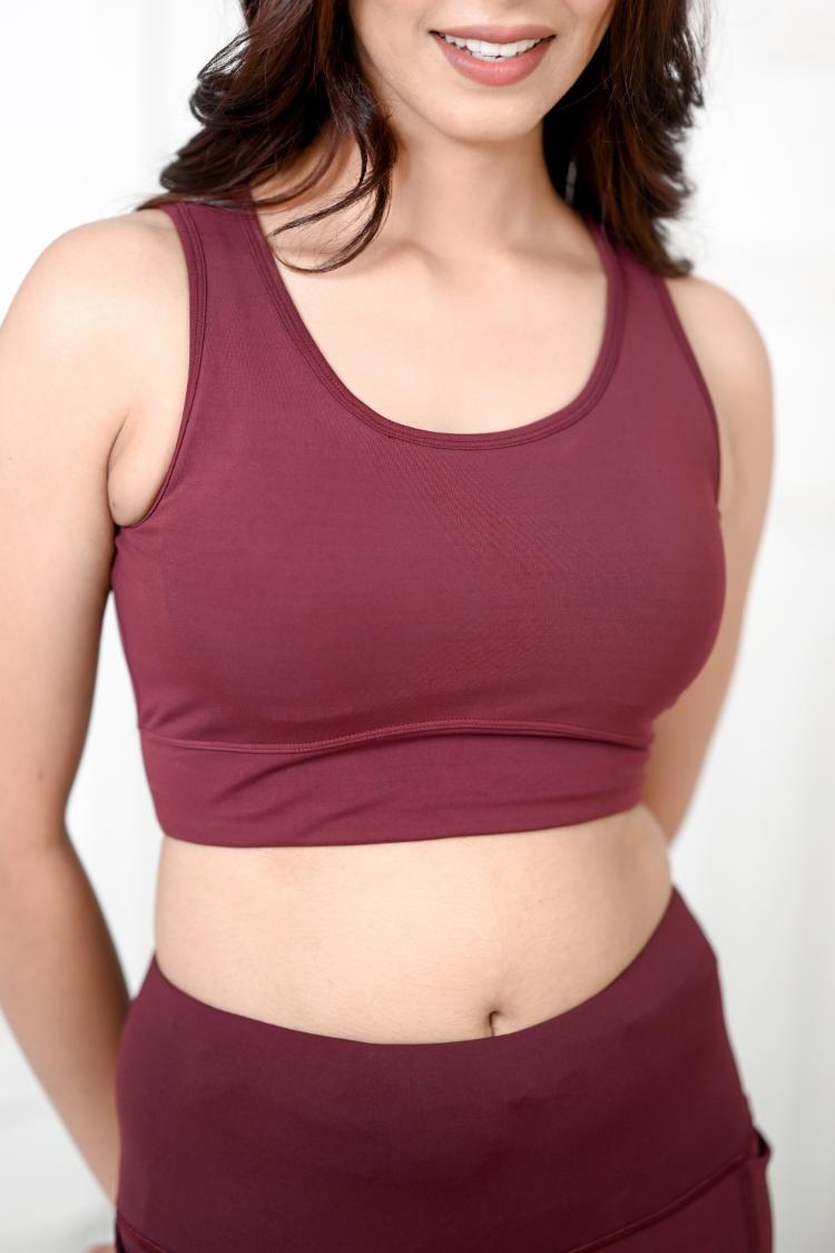 Wine Active Bra -Active bra